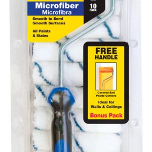 Whizz Microfiber 4 in. W X 3/8 in. Mini Paint Roller Cover 10 pk