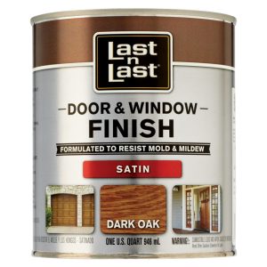 Last N Last Satin Dark Oak Door & Window Finish 1 qt