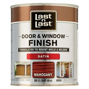 Last N Last Satin Mahogany Door & Window Finish 1 qt