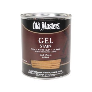 Old Masters Semi-Transparent Dark Walnut Oil-Based Alkyd Gel Stain 1 qt