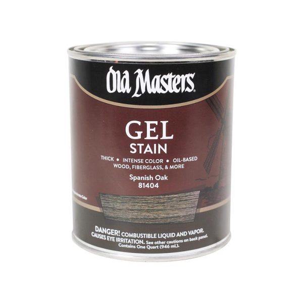 Old Masters Semi-Transparent Spanish Oak Oil-Based Alkyd Gel Stain 1 qt