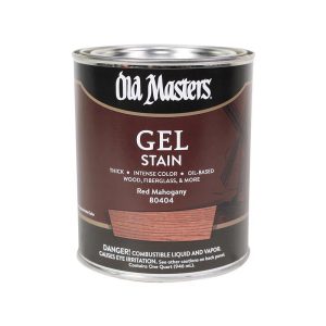 Old Masters Semi-Transparent Red Mahogany Oil-Based Alkyd Gel Stain 1 qt