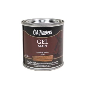 Old Masters Semi-Transparent American Walnut Oil-Based Alkyd Gel Stain 0.5 pt