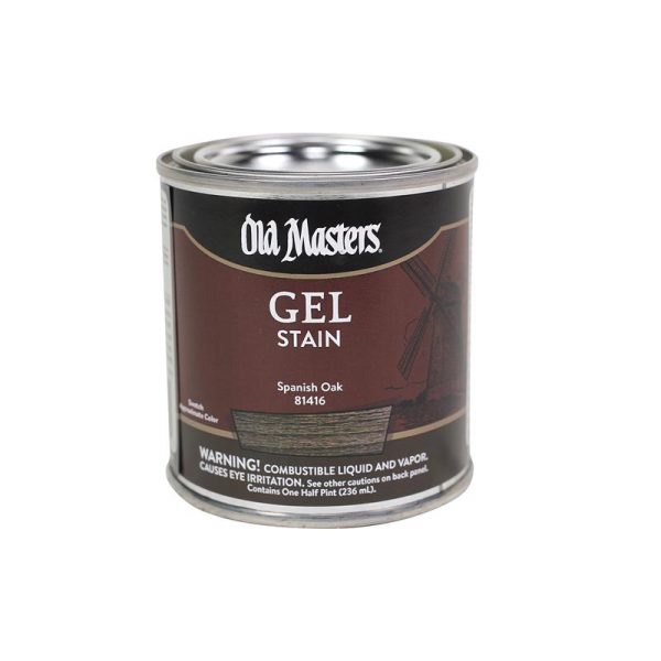 Old Masters Semi-Transparent Spanish Oak Oil-Based Alkyd Gel Stain 0.5 pt