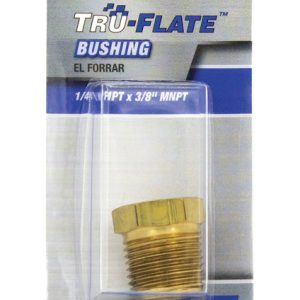 Tru-Flate Brass Bushing 1/4 in. 3/8 in. 1 pc