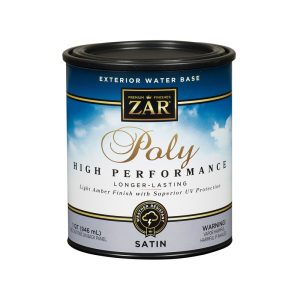 ZAR Satin Light Amber Water-Based Polyurethane 1 qt