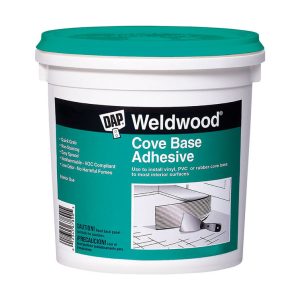 DAP Weldwood High Strength Synthetic Acrylic Latex Cove Base Adhesive 1 qt