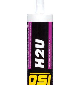 OSI H2U Clear Acrylic Urethane Door, Siding and Window Sealant 10 oz