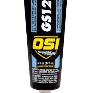 OSI GS121 White Synthetic Rubber Gutter and Seam Sealant 5 oz