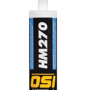 OSI HM270 Clear Silicone Construction Sealant 10 oz