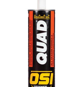 OSI Quad White Elastomeric Polymers Door, Siding and Window Sealant 10 oz