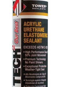 Tower Sealants Tower Tech 2 Aluminum Gray Acrylic Urethane Window and Door Sealant 10.1 oz