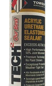 Tower Sealants Tower Tech 2 Black Acrylic Urethane Sealant 10.1 oz