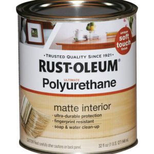 Rust-Oleum Ultimate Satin Clear Water-Based Polyurethane 1 qt