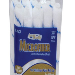 Arroworthy Microfiber 4 in. W X 3/8 in. Mini Paint Roller Cover 10 pk