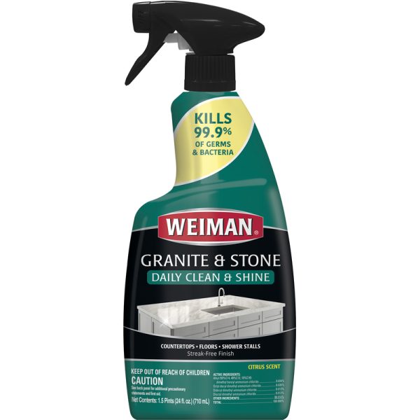 Weiman Citrus Scent Granite Cleaner and Polish 24 oz Liquid