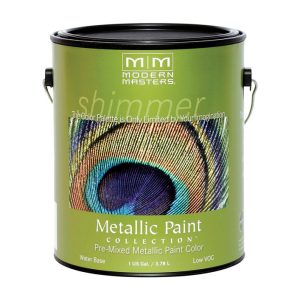 Modern Masters Shimmer Metallic Pearl White Water-Based One Step Paint 1 gal