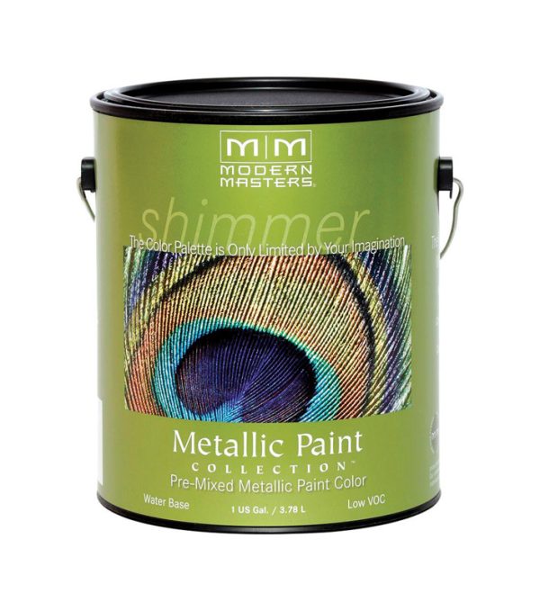 Modern Masters Shimmer Metallic Pearl White Water-Based One Step Paint 1 gal