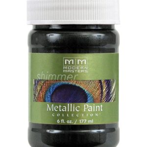 Modern Masters Shimmer Satin Black Pearl Water-Based Metallic Paint 6 oz