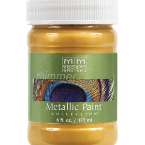 Modern Masters Shimmer Satin Gold Rush Water-Based Metallic Paint 6 oz