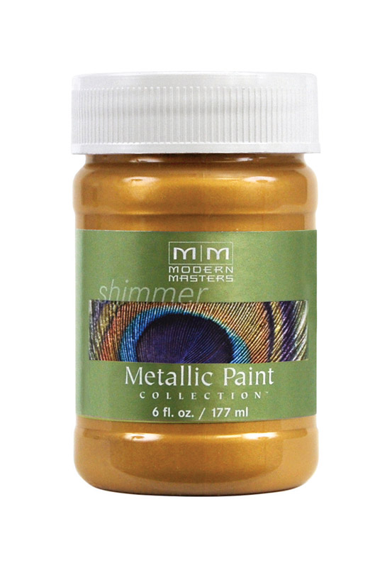 Modern Masters Shimmer Satin Olympic Gold Water-Based Metallic Paint 6 ...