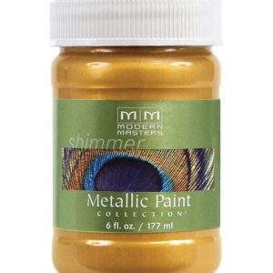Modern Masters Shimmer Satin Pale Gold Water-Based Metallic Paint 6 oz