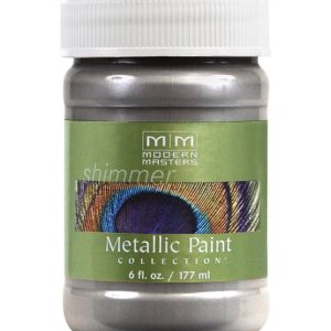 Modern Masters Shimmer Satin Platinum Water-Based Metallic Paint 6 oz
