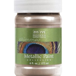 Modern Masters Shimmer Satin Warm Silver Water-Based Metallic Paint 6 oz