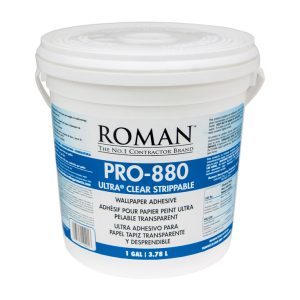 Roman Pro-880 Ultra Clear Strippable High Strength Starch Wallpaper Adhesive 1 gal