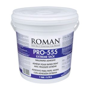 Roman PRO-555 Extreme Tack Super Strength Modified Starch and Synthetic Polymer Adhesive 1 gal