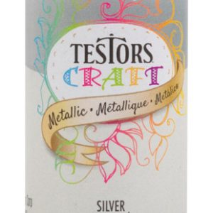 Rust-Oleum Testors Craft Metallic Graphite Water-Based Paint Interior 2 oz
