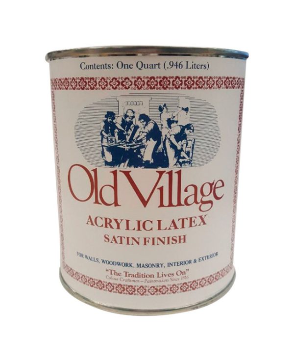 Old Village Satin Village Tavern Blue Water-Based Paint Exterior and Interior 1 qt