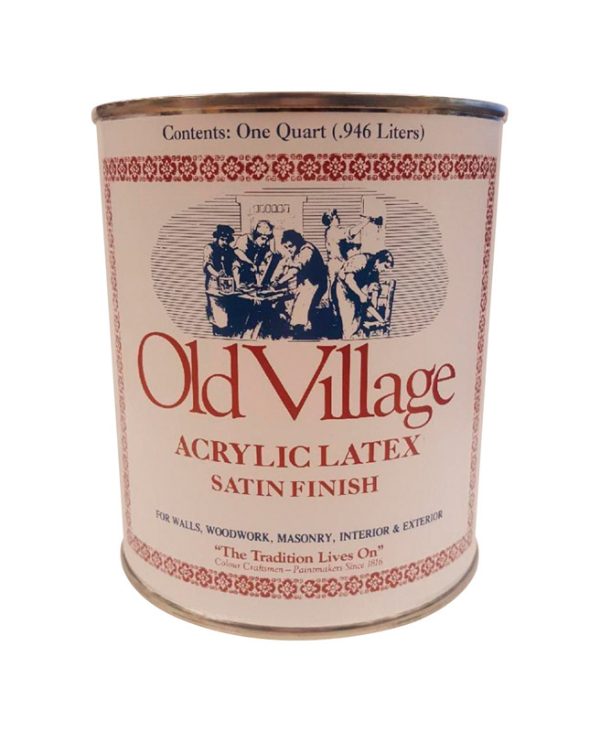 Old Village Satin Wild Bayberry Water-Based Paint Exterior and Interior 1 qt