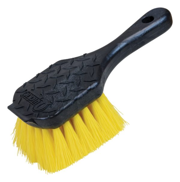 Quickie 4.5 in. W Medium Bristle 8.5 in. Plastic Handle Gong Brush