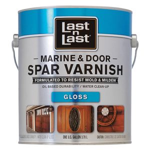 Last N Last Gloss Clear Water-Based Marine & Door Spar Varnish 1 gal