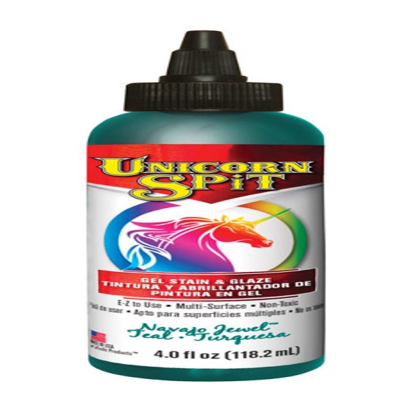 Unicorn Spit Flat Navajo Jewel Teal Gel Stain and Glaze 4 oz
