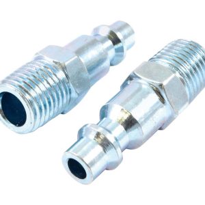 Forney Steel Plug 1/4 in. Male X 1/4 in. 2 pc