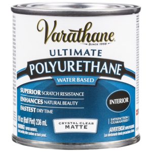 Varathane Soft Touch Transparent Matte Clear Water-Based Acrylic Urethane Fast Dry Wood Stain 0.5 pt