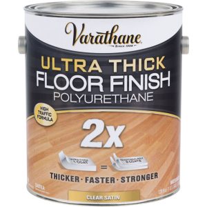 Varathane Transparent Satin Clear Water-Based Acrylic Urethane Floor Finish 1 gal