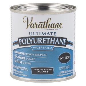 Varathane Transparent Gloss Crystal Clear Water-Based Polyurethane 0.5 pt