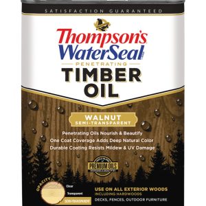 Thompson's WaterSeal Penetrating Timber Oil Semi-Transparent Walnut Penetrating Timber Oil 1 gal