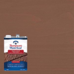 Thompson's WaterSeal Wood Sealer Solid Chestnut Brown Waterproofing Wood Stain and Sealer 1 gal