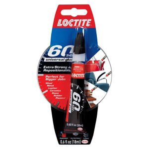 Loctite 60 Second High Strength Ethyl Cyanoacrylate All Purpose Adhesive 0.6 oz
