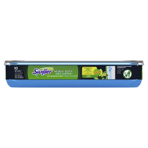 Swiffer Sweeper 10 in. W X 5.4 in. L Swiffer Sweeper Wet Microfiber Mop Refill Pad 10 pk
