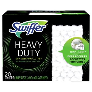 Swiffer Sweeper 10 in. W X 5.4 in. L Swiffer Sweeper Dry Microfiber Dust Mop Refill 20 pk