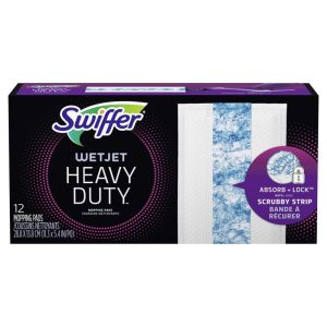 Swiffer WetJet 11.3 in. W X 5.4 in. L Swiffer WetJet Wet Microfiber Mop Refill Pad 12 pk