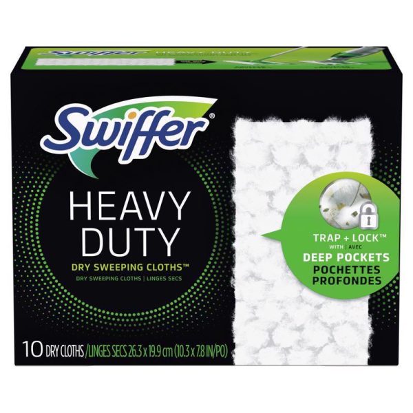 Swiffer Sweeper 10 in. W X 5.4 in. L Swiffer Sweeper Dry Microfiber Dust Mop Refill 10 pk