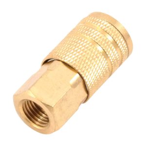 Forney Brass Air Coupler 1/4 in. Female X 1/4 in. 1 pc