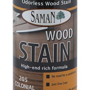 Saman Semi-Transparent Colonial Water-Based Wood Stain 12 oz
