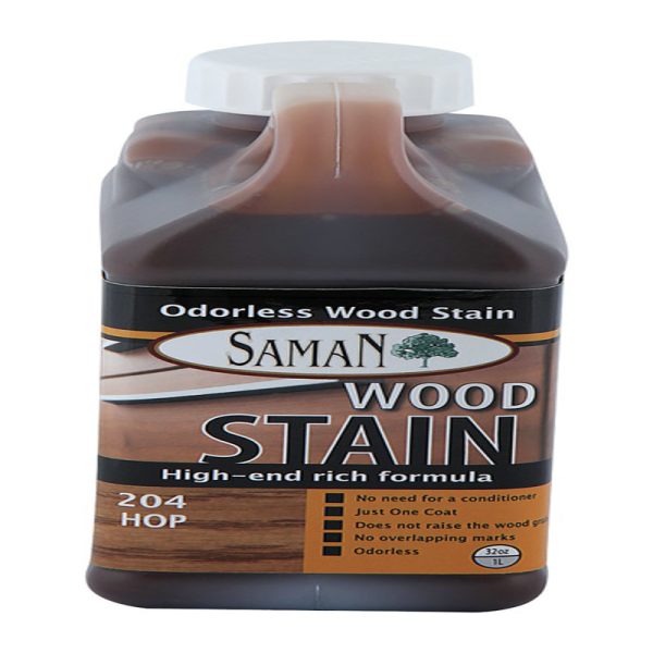 Saman Semi-Transparent Hop Water-Based Wood Stain 32 oz
